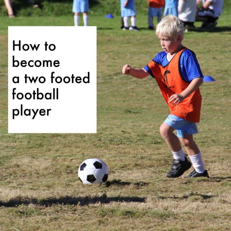 two footed football player