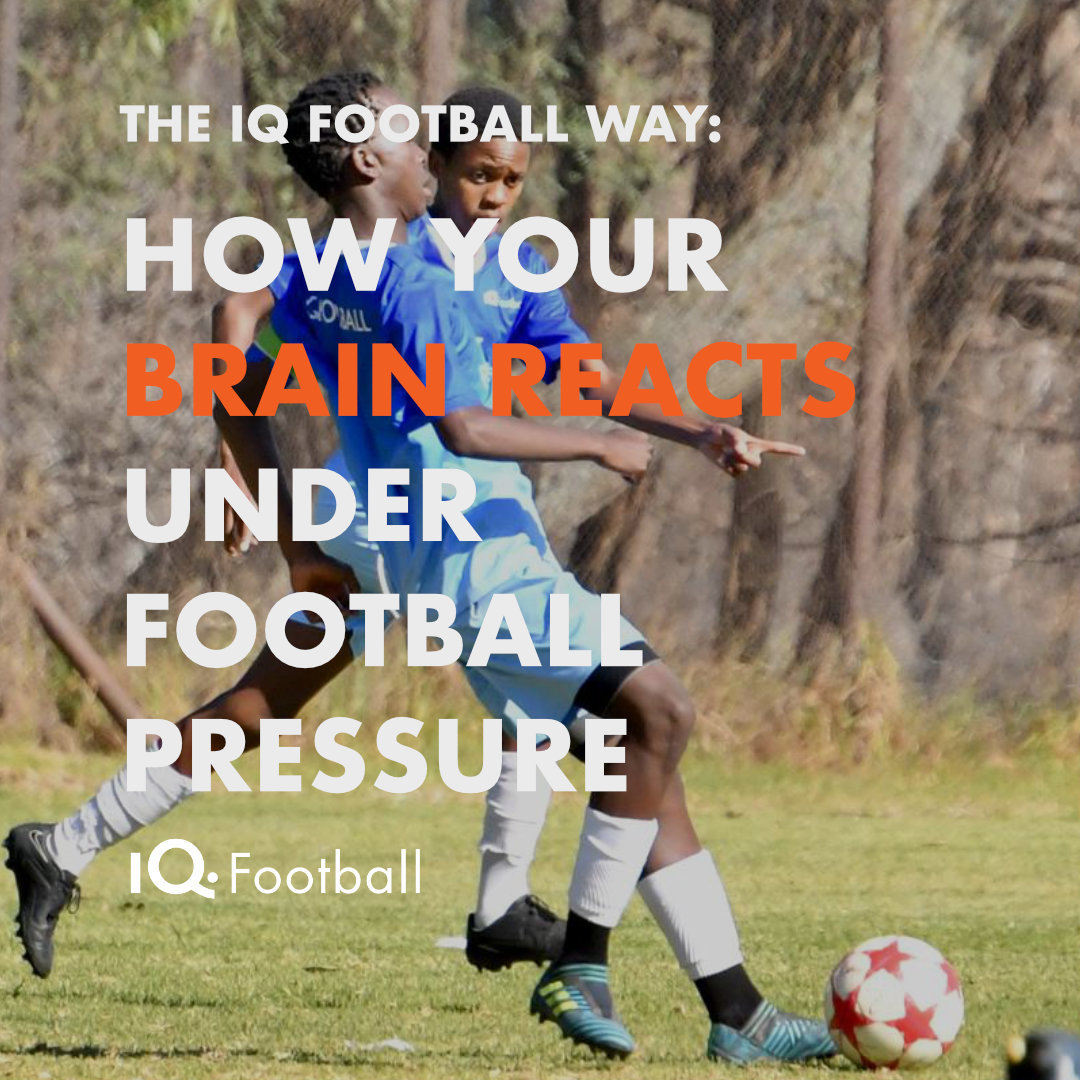Football player making decision under pressure